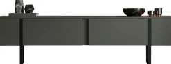 TV-Ständer Onera - 100% MELAMINE - Anthrazit - 50 x 30 x 180 cm