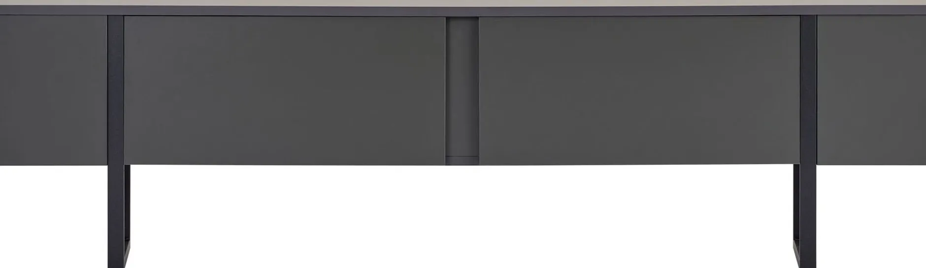 TV-Ständer Onera - 100% MELAMINE - Anthrazit - 50 x 30 x 180 cm
