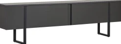 TV-Ständer Onera - 100% MELAMINE - Anthrazit - 50 x 30 x 180 cm