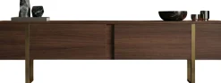 TV-Ständer Onera - 100% MELAMINE - Walnuss - 50 x 30 x 180 cm