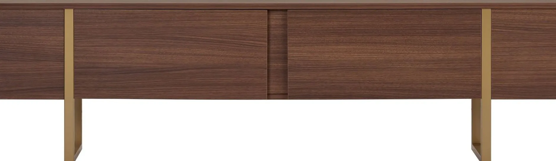 TV-Ständer Onera - 100% MELAMINE - Walnuss - 50 x 30 x 180 cm