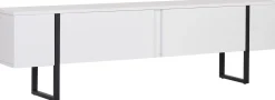 TV-Ständer Onera - 100% MELAMINE - Weiß - 45 x 30 x 180 cm