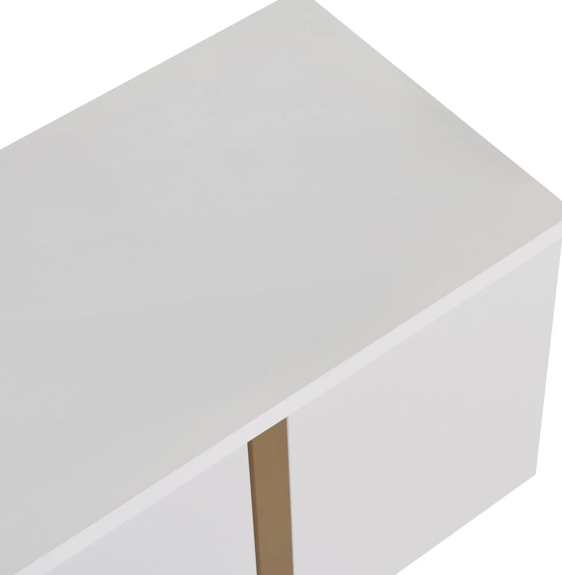 TV-Ständer Onera - 100% MELAMINE - Weiß - 50 x 30 x 180 cm