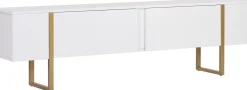 TV-Ständer Onera - 100% MELAMINE - Weiß - 50 x 30 x 180 cm