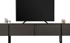 TV-Ständer Serenity - 100% MELAMINE - Anthrazit - 50 x 30 x 180 cm