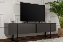 TV-Ständer Serenity - 100% MELAMINE - Anthrazit - 50 x 30 x 180 cm