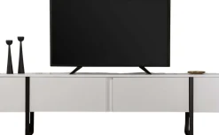 TV-Ständer Serenity - 100% MELAMINE - Weiß - 45 x 30 x 180 cm