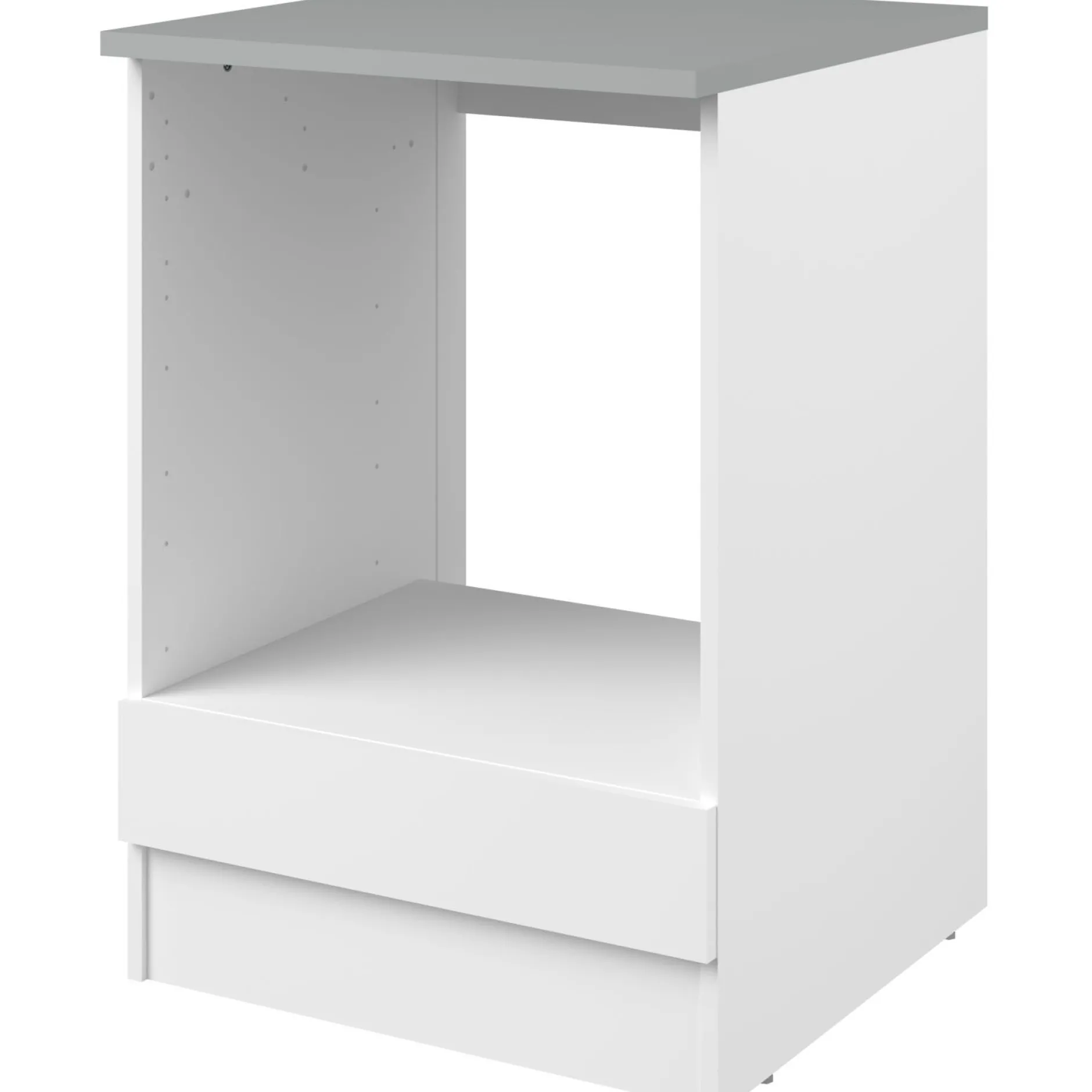 Unterschrank Eko 60 cm für Ofen und Kochfeld - weiß