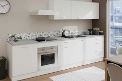 Unterschrank Eko 60 cm für Ofen und Kochfeld - weiß