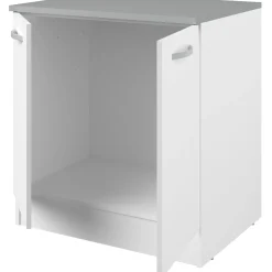 Unterschrank Eko 80 cm für Spüle mit 2 Türen - weiß