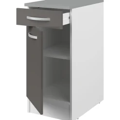 Unterschrank Eko 40x60 cm mit Schublade und Tür - grau