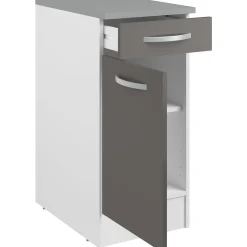 Unterschrank Eko 40x60 cm mit Schublade und Tür - grau
