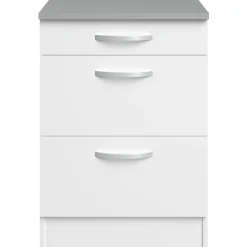 Unterschrank Eko 60x60 mit 3 Schubladen - weiß