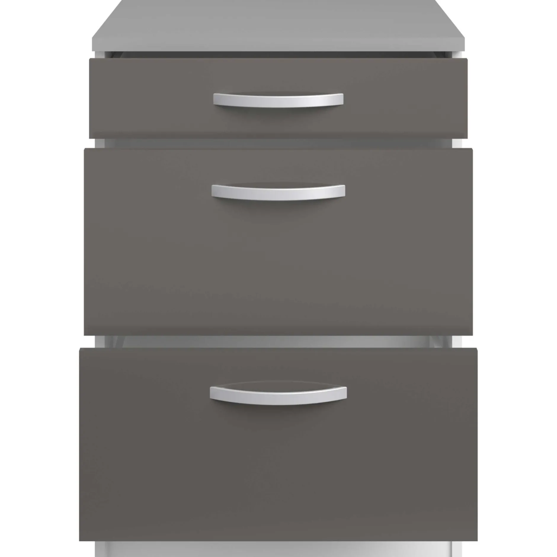Unterschrank Eko 60x60 mit 3 Schubladen - grau