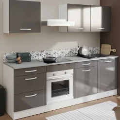 Unterschrank Eko 60x60 mit 3 Schubladen - grau