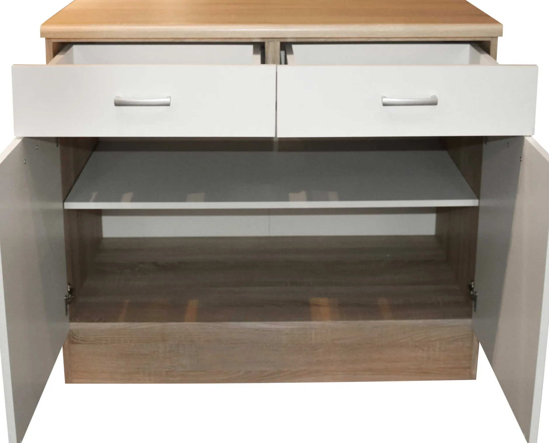 Unterschrank Küche Andy | 100 x 60 x 90 cm | Oak White Design