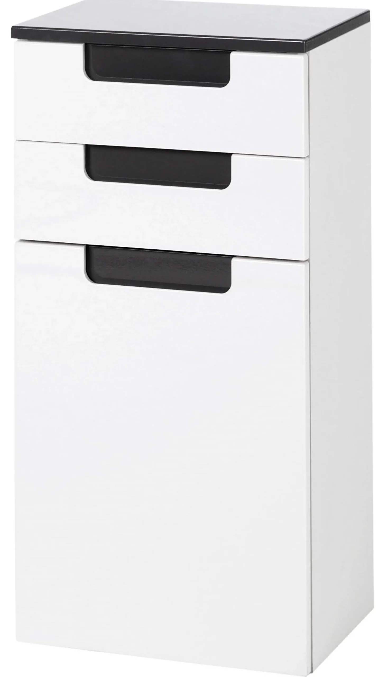 Unterschrank Siena 40cm - weiß/anthrazit