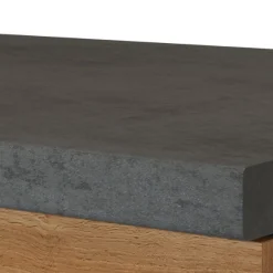 Unterschrank Sorrella 60cm für Backofen und Kochfeld - Eiche/Graphit