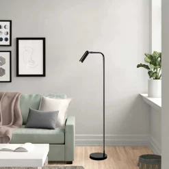 Uğur Stehleuchte | METALLGEHÄUSE | Schwarz