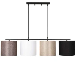 Valiz Kronleuchter | METALLGEHÄUSE | Schwarz, Weiß, Creme, Braun
