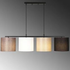 Valiz Kronleuchter | METALLGEHÄUSE | Schwarz, Weiß, Creme, Braun