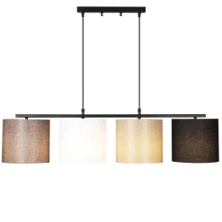 Valiz Kronleuchter | METALLGEHÄUSE | Schwarz, Weiß, Creme, Braun