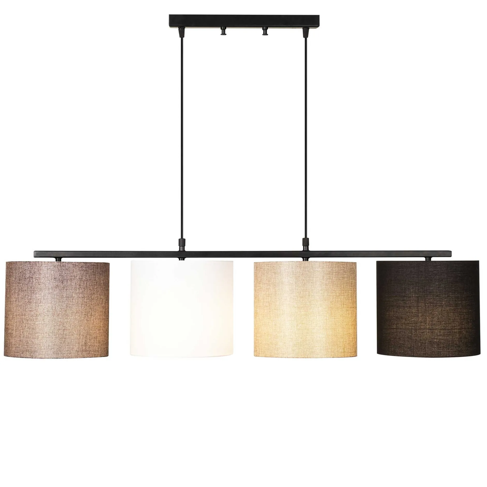 Valiz Kronleuchter | METALLGEHÄUSE | Schwarz, Weiß, Creme, Braun