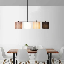 Valiz Kronleuchter | METALLGEHÄUSE | Schwarz, Weiß, Creme, Braun