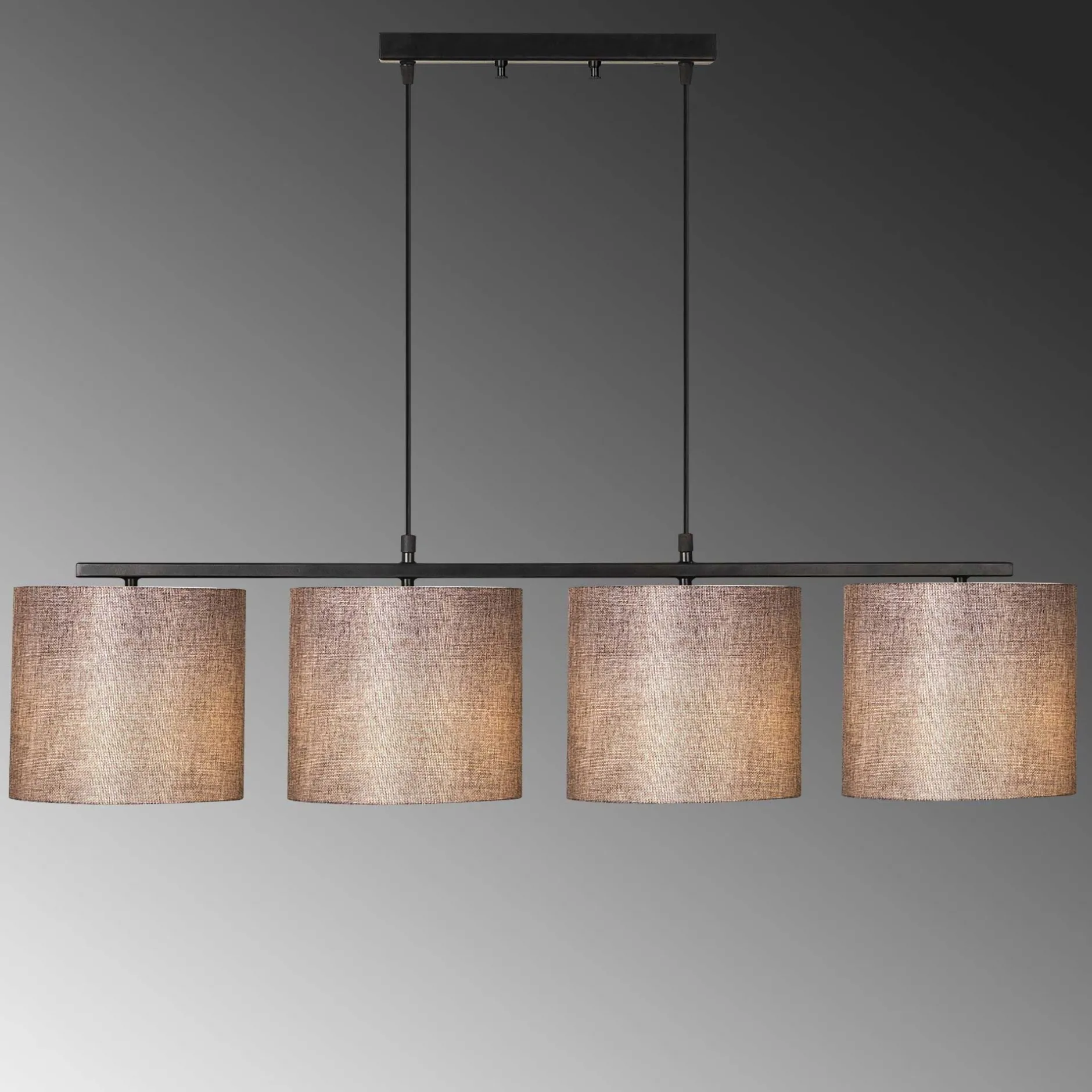 Valiz Kronleuchter | METALLGEHÄUSE | Schwarz, Braun