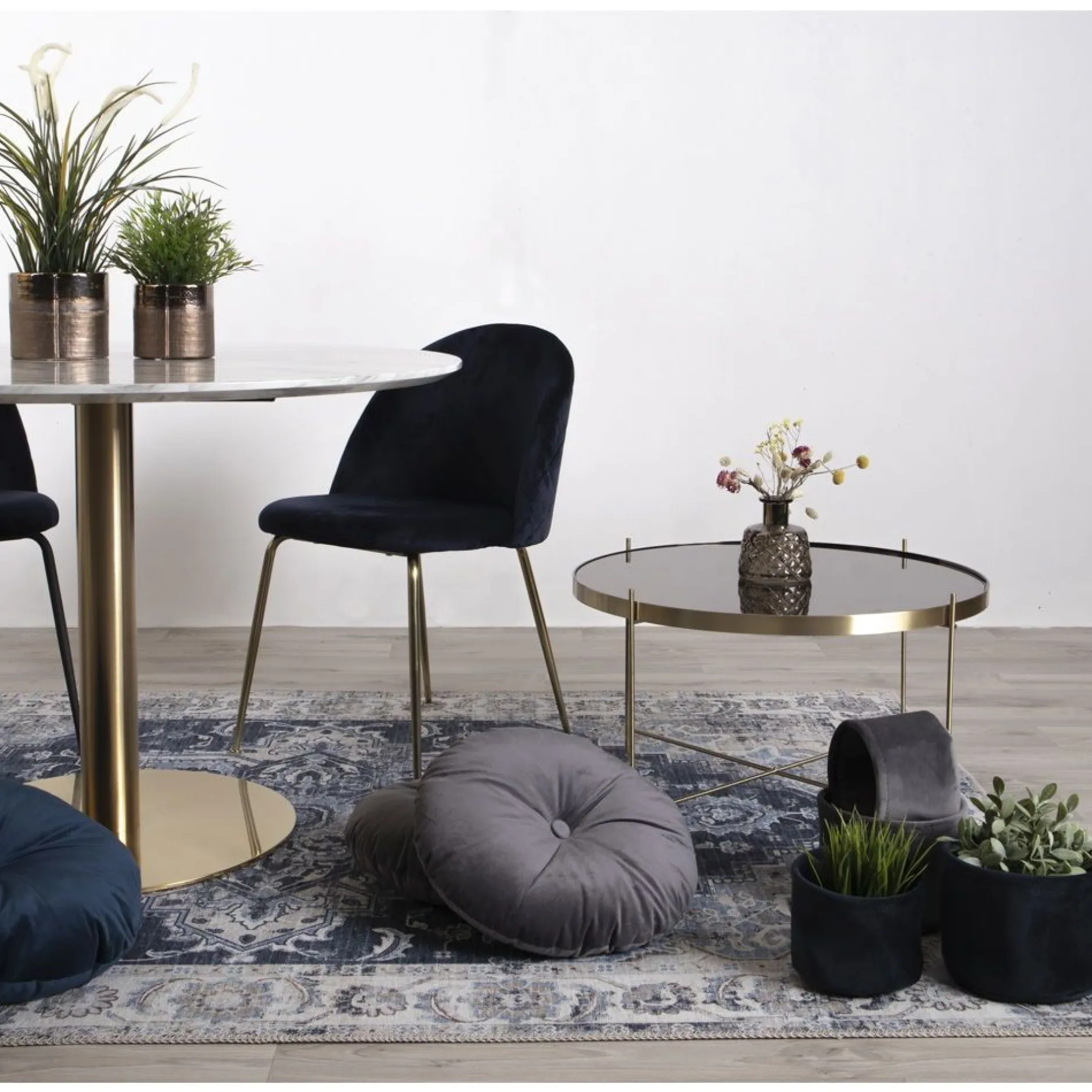 Venezia Couchtisch - Messingoptik | Ø70xh40cm