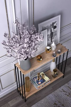 Verona Sideboard | MELAMIN - METALL | Schwarz Atlantic Pine
