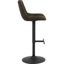 Verstellbarer Barhocker Adèle 65-86cm - anthrazit/schwarz