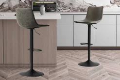 Verstellbarer Barhocker Fontana - grau