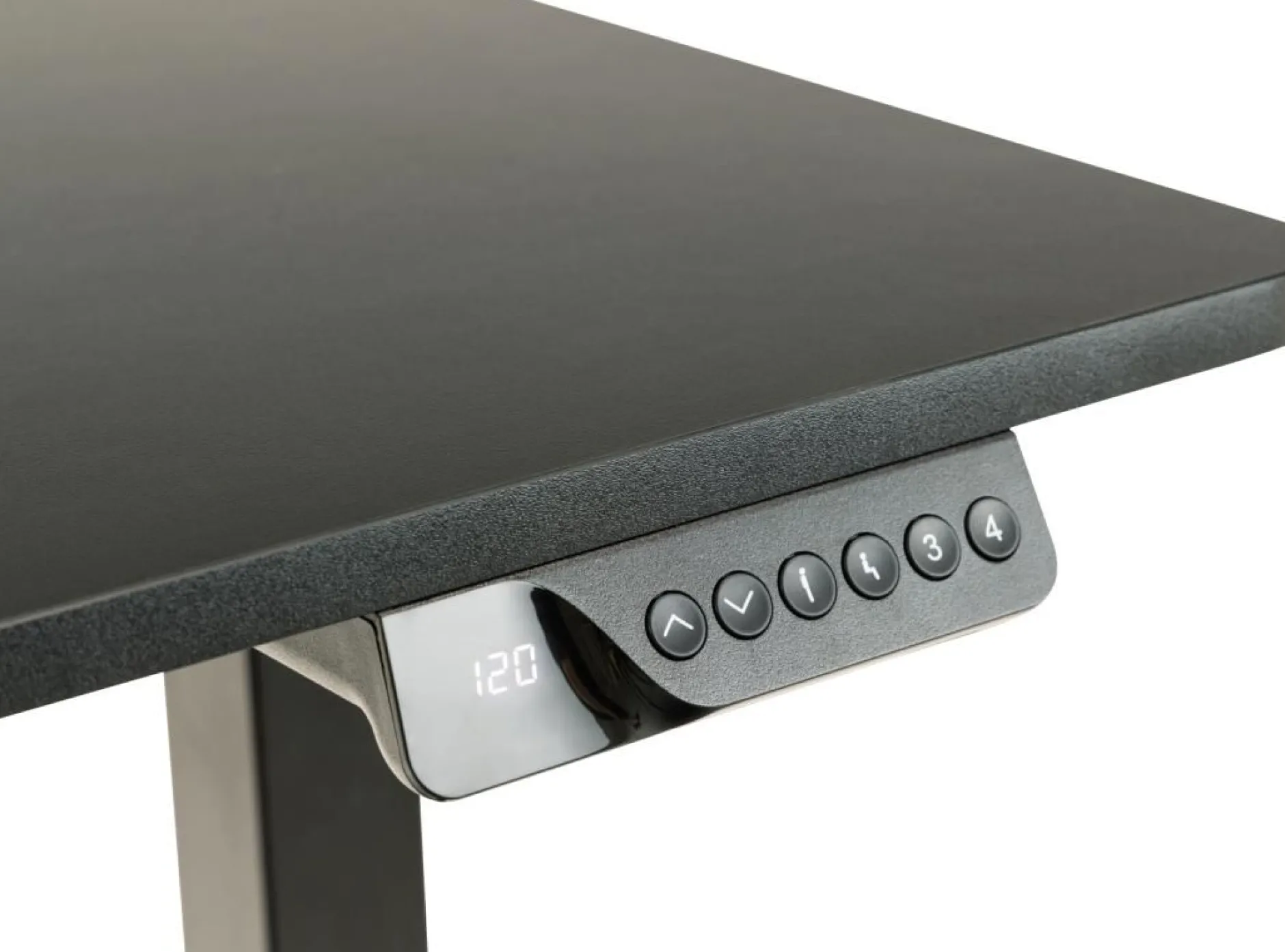 Verstellbarer Schreibtisch Garcia mit Haken - schwarz