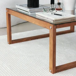 Via Couchtisch | GEHÄRTETES GLAS | Holz