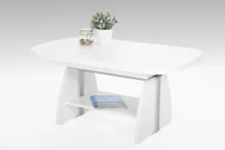 Vienna Couchtisch 108/157x67x52/71 cm-weiß