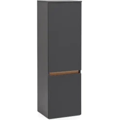 VikasBadezimmer : Säulenschrank, Spiegelschrank, Waschbeckenschrank - anthrazit