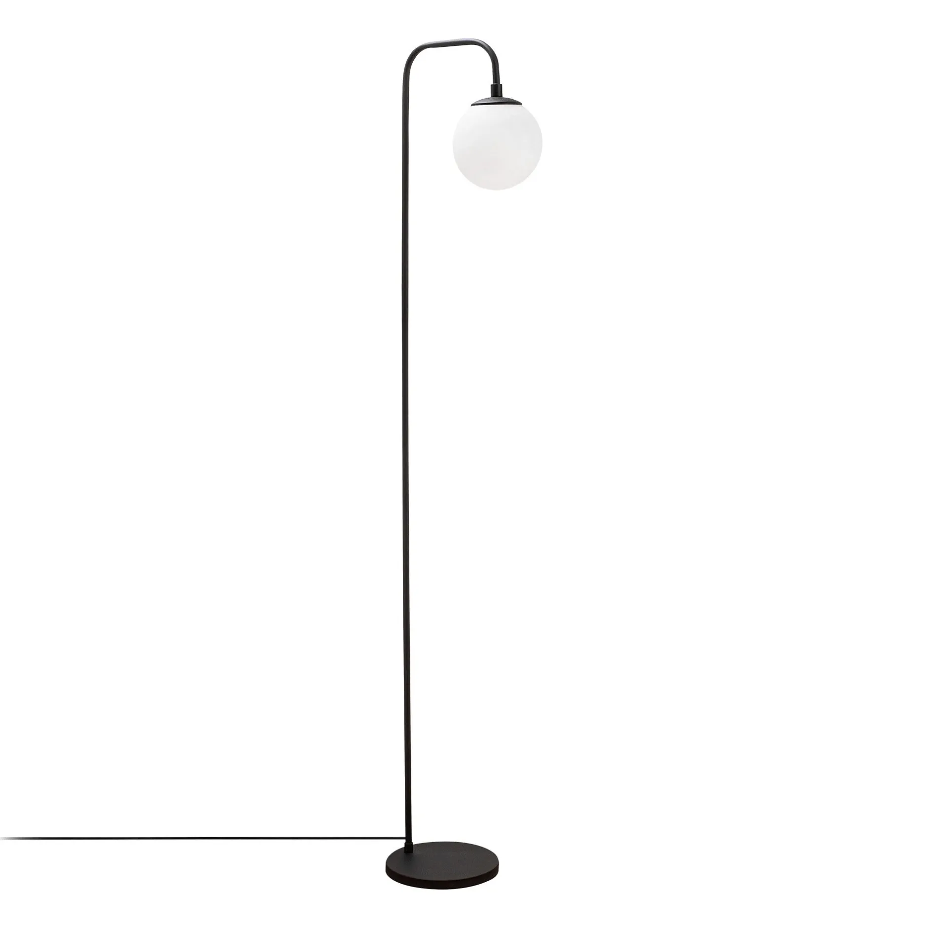 Viran Stehleuchte | METALLGEHÄUSE | Schwarz, Creme