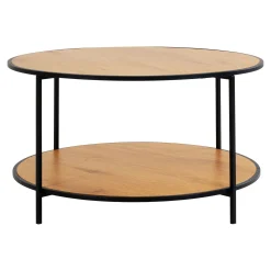 Vita Couchtisch Eiche Natur - Ø80x45 cm