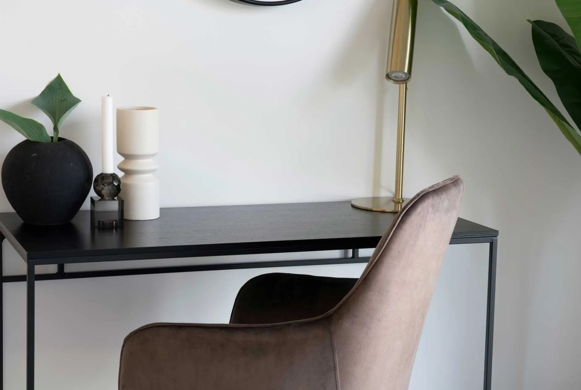 Vita Desk - Schwarz | Modern Desk | 100x45x75 cm