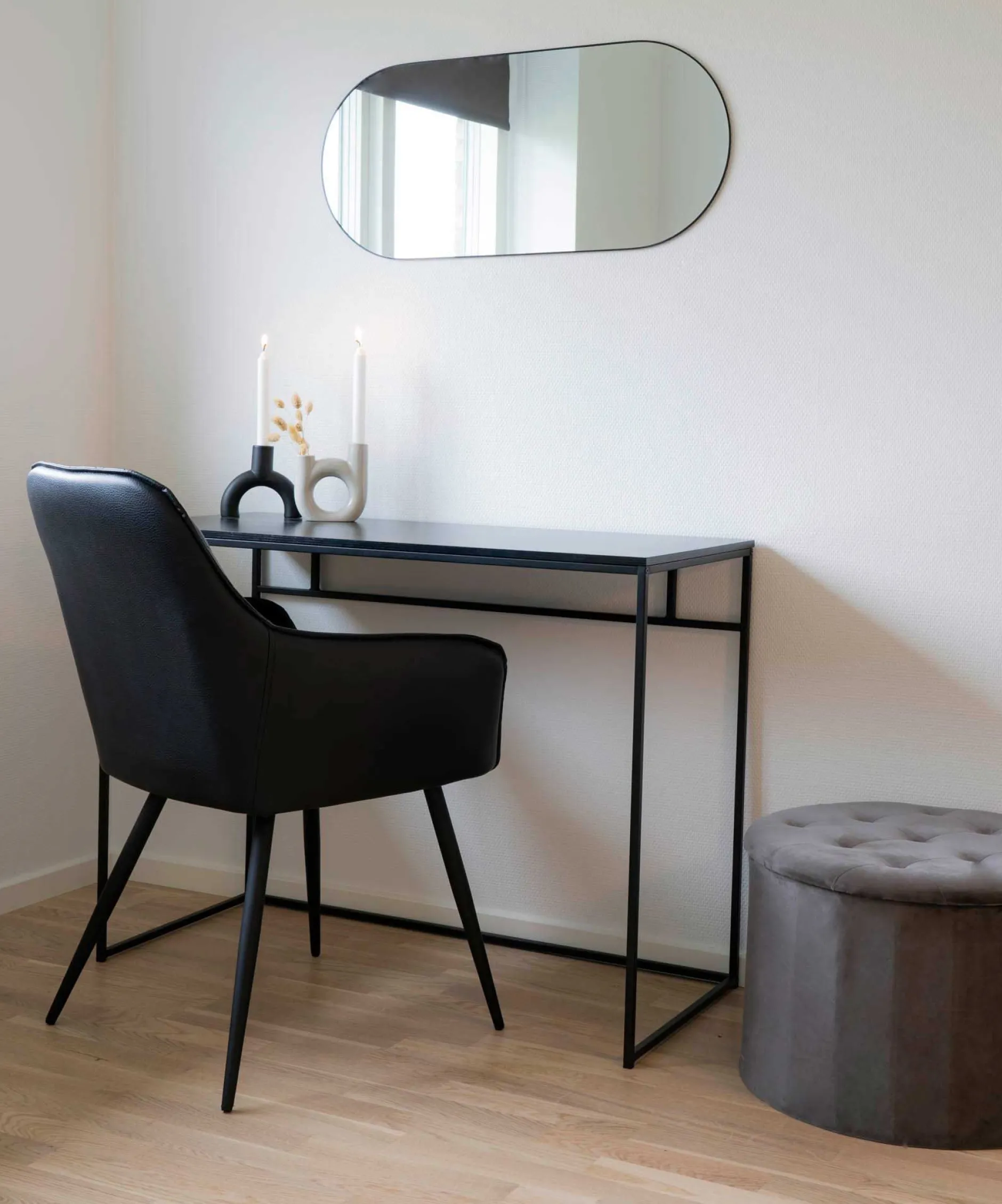 Vita Desk - Schwarz | Modern Desk | 100x45x75 cm