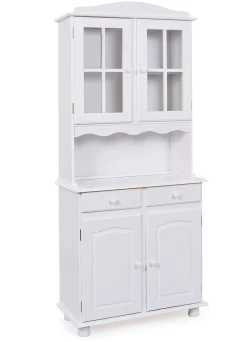 Vitrinenschrank Abaco - weiß