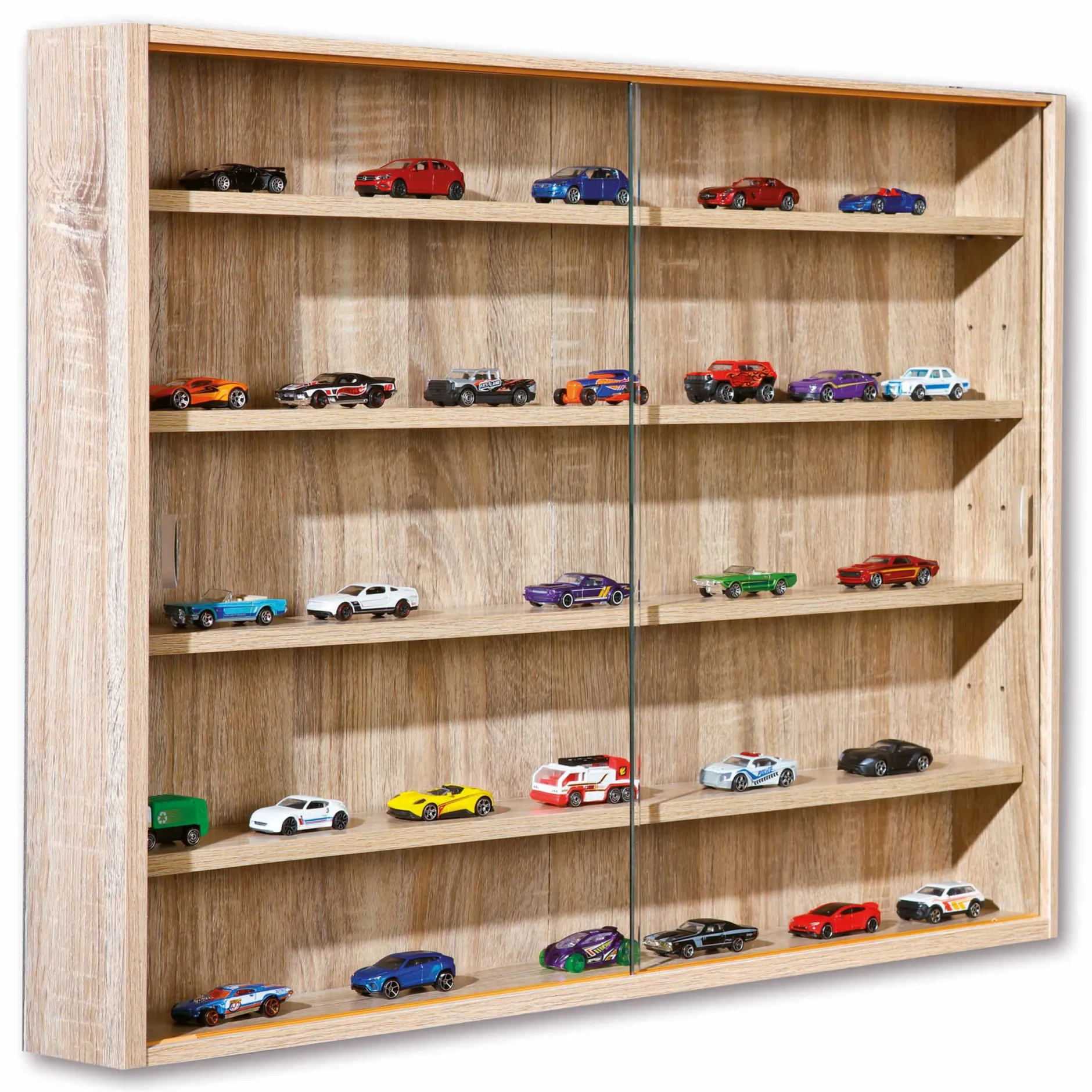 Vitrinenschrank Collecty - Eiche