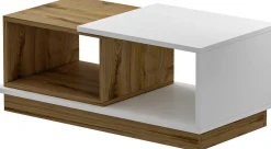 Viyana Couchtisch | 100 % MELAMIN | Weiß, Eiche