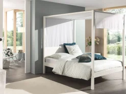 Voile für Himmelbett Charlotte 140cm Baumwolle - weiß