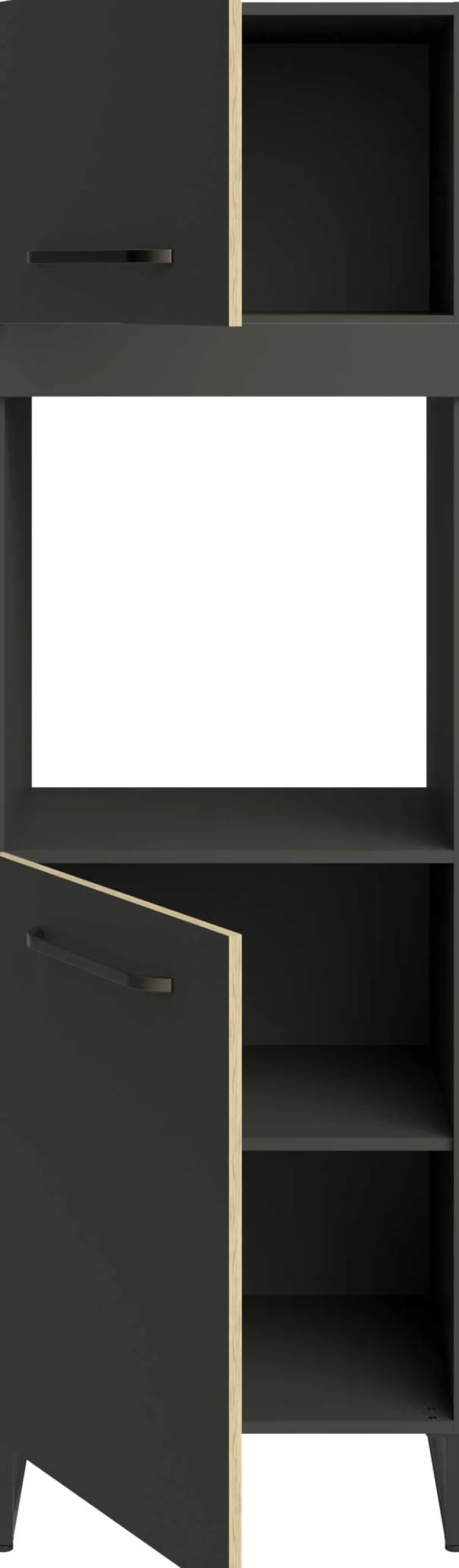Wade Säulenschrank mit Platz für Backofen - anthrazit