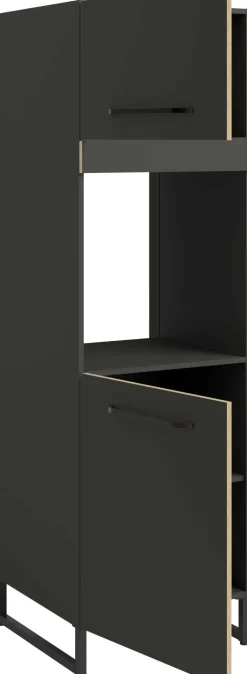 Wade Säulenschrank mit Platz für Backofen - anthrazit