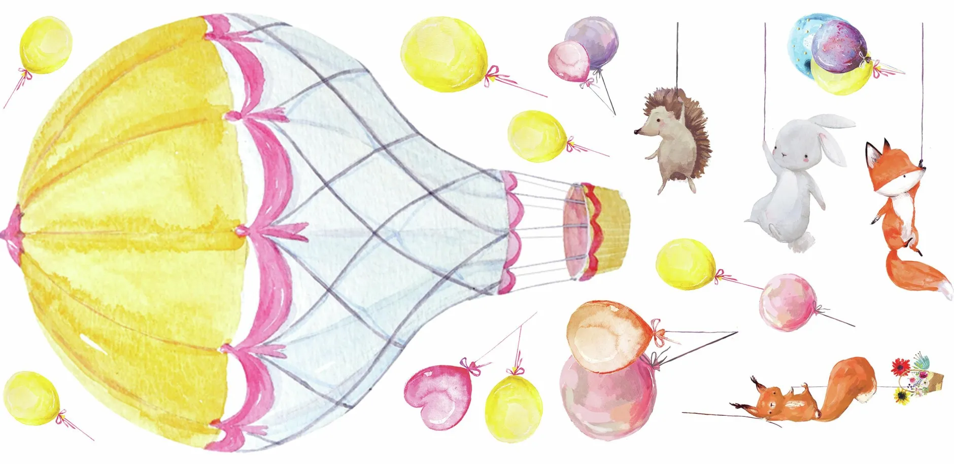Wandaufkleber Heißluftballon Pals
