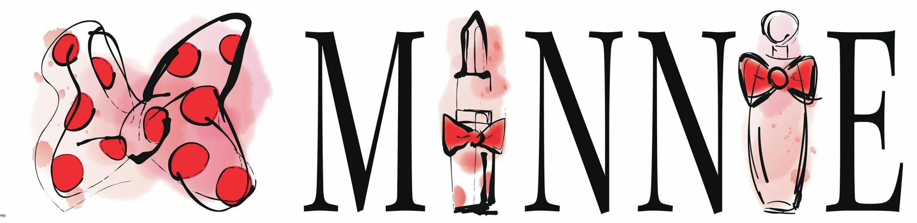 Wandaufkleber Minnie Maus Parfüm