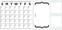 Wandaufkleber Trockenlöschkalender